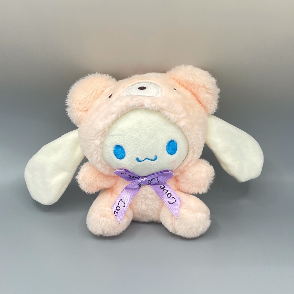 Cinnamoroll x Bear Cosplay Plush Keychain